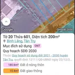 Bán lỗ đất thổ cư mặt tiền nhựa 5x40m giá 950 triệu tại Bình Lãng, Tân Trụ - Ảnh thu nhỏ 2
