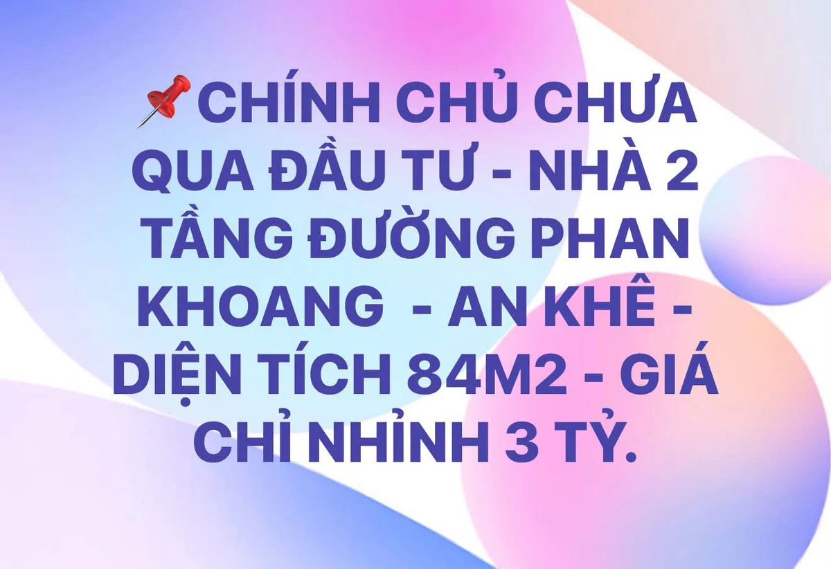 Bán nhà 2 tầng 84m2 Phan Khoang, An Khê, Đà Nẵng - Ảnh 1