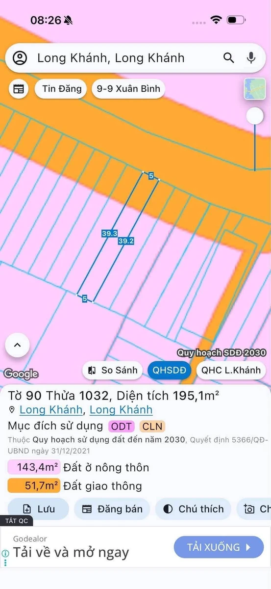 Bán 2 nền đất liền kề mặt tiền Bàu Trâm 5x39m, 2 tỷ - Ảnh thu nhỏ 2