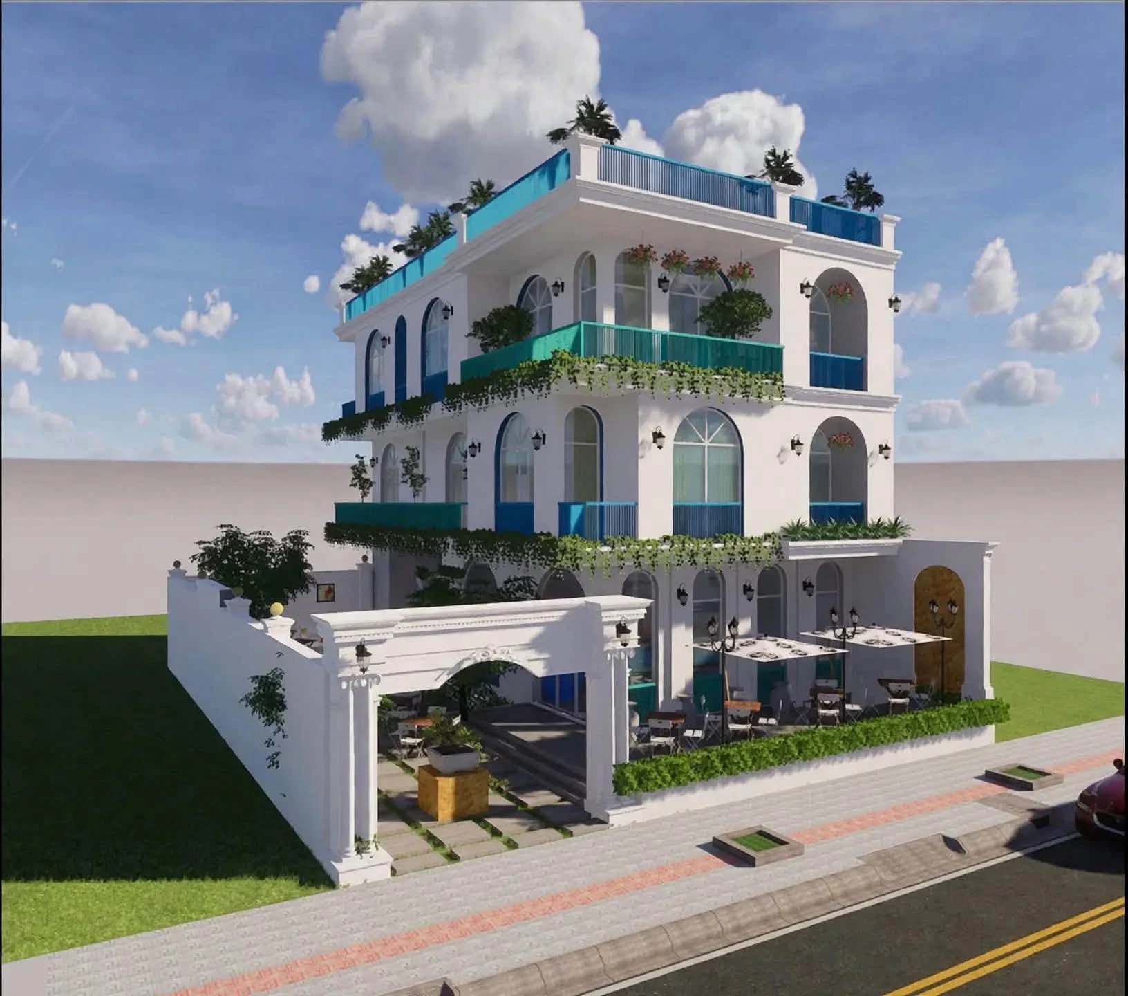 Cho thuê villa Thăng Long, 300m², 11 phòng, 50 triệu/tháng - Ảnh 1