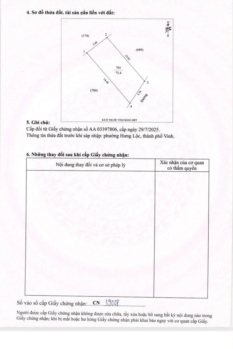 Bán đất Hưng Lộc 75,4m2 sát hồ Hưng Hòa - Ảnh thu nhỏ 3