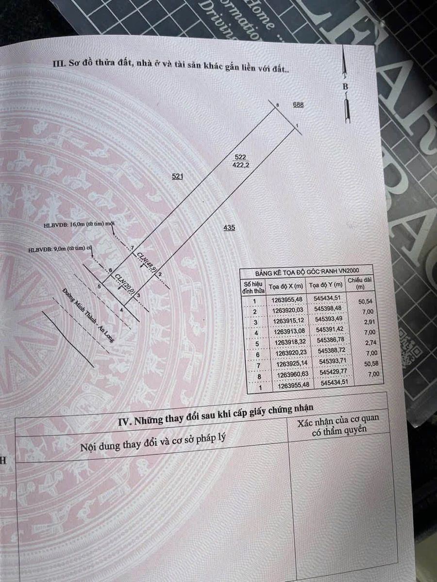 Đất mặt tiền 7x60m Chơn Thành, Đồng Nai, 400 triệu/m ngang - Ảnh 1