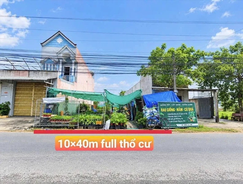 Bán đất mặt tiền nhựa Giồng Lớn 10x40m thổ cư, Mỹ Hạnh Nam, Đức Hòa, Long An