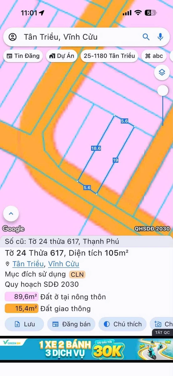 Bán 2 lô đất thổ cư sổ riêng Tân Triều, Đồng Nai, giá 1,49 tỷ/lô - Ảnh thu nhỏ 4