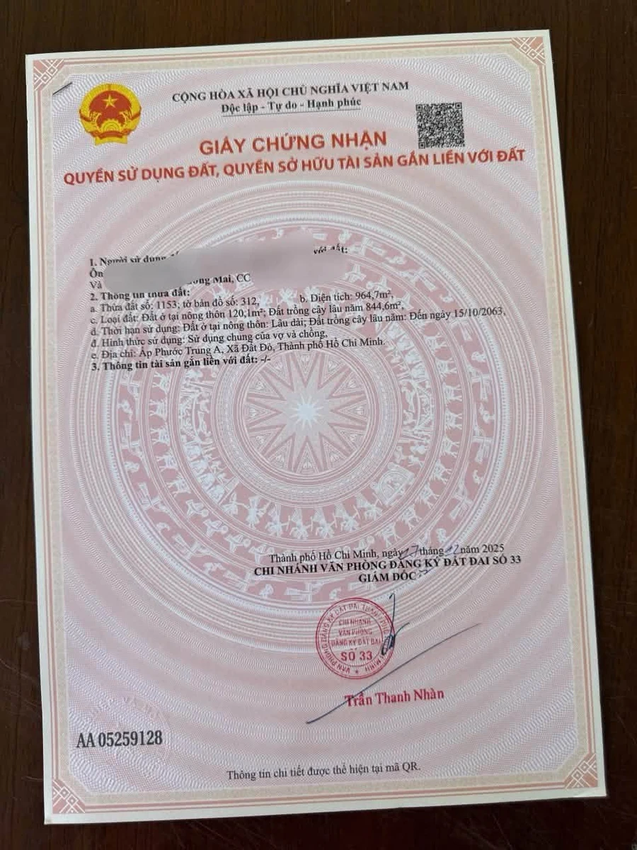 Bán đất 964m2 Phước Hải, Bà Rịa - Vũng Tàu 2.8 tỷ - Ảnh thu nhỏ 4