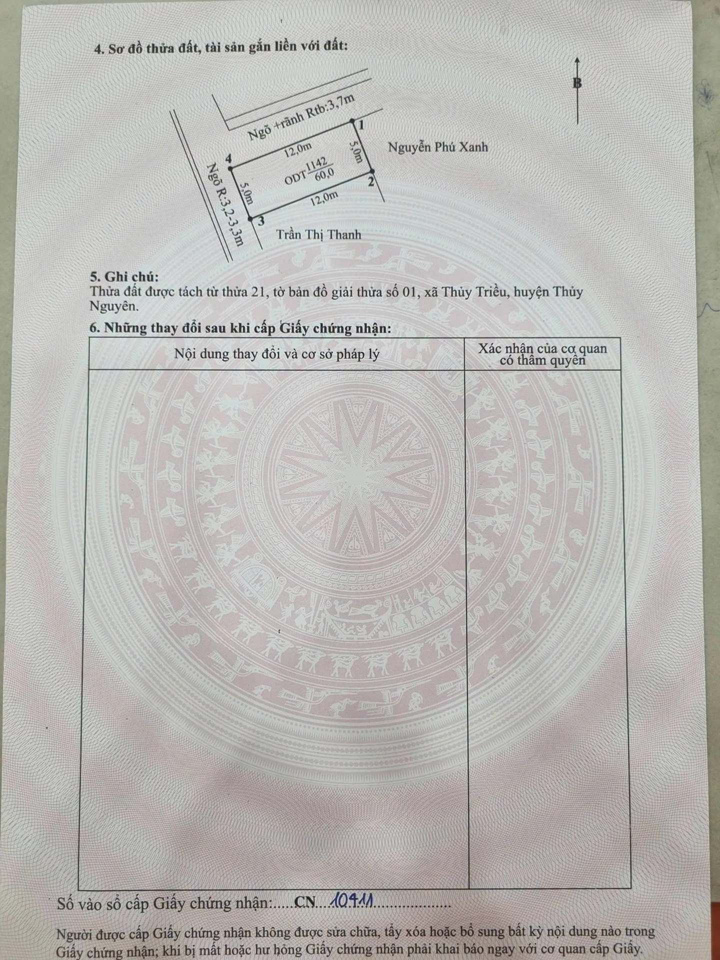 Bán đất Thủy Triều Thủy Nguyên 60m² 1,3 tỷ - Ảnh 1