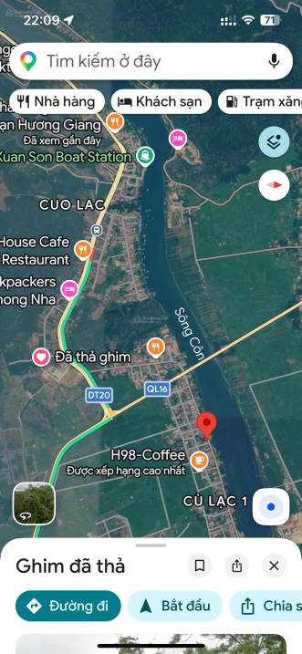 Bán lô đất mặt tiền QL 15A view sông Son ở trung tâm Cù Lạc 1, Phong Nha - Kẻ Bàng - Ảnh 1