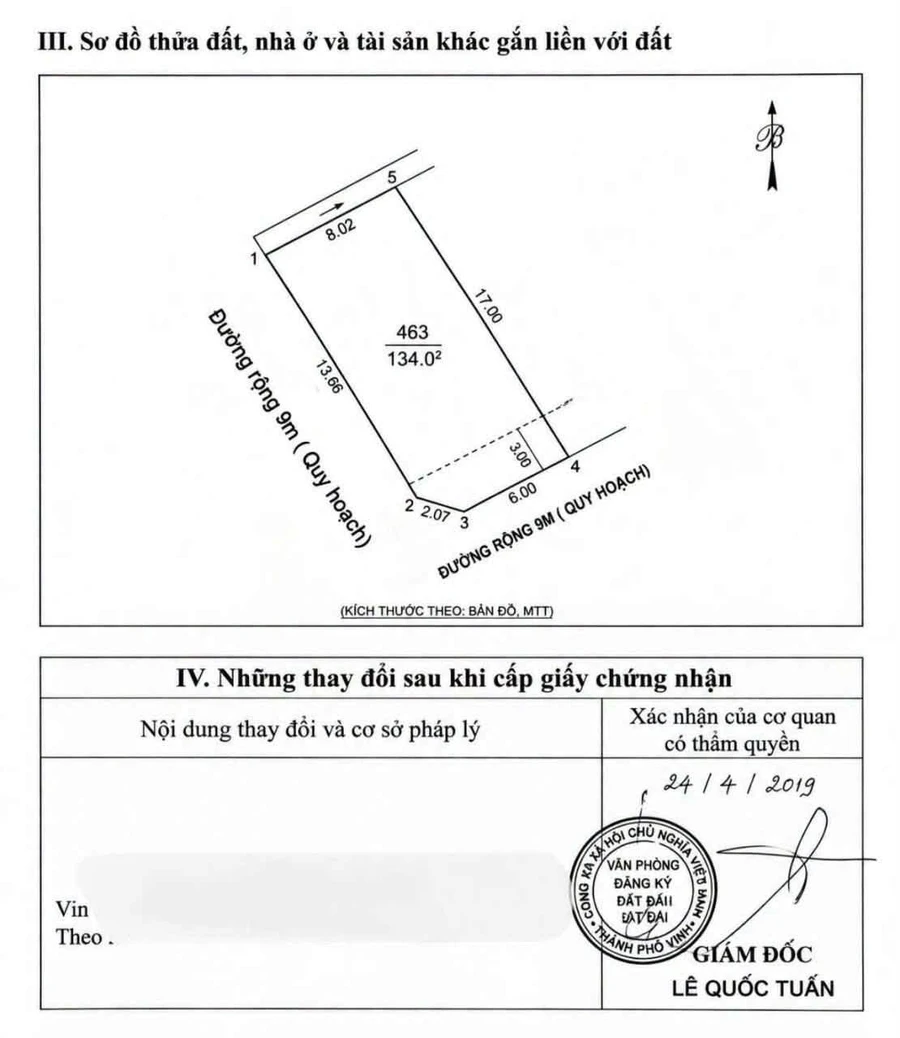 Bán lô góc đất 134m2 Hưng Lộc, TP Vinh, Nghệ An - Ảnh thu nhỏ 4