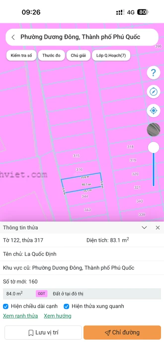Hiếm! Lô đất 86m2 2 mặt tiền hẻm toà án 30/4 trung tâm Dương Đông, gần biển, lý tưởng xây homestay - Ảnh thu nhỏ 3