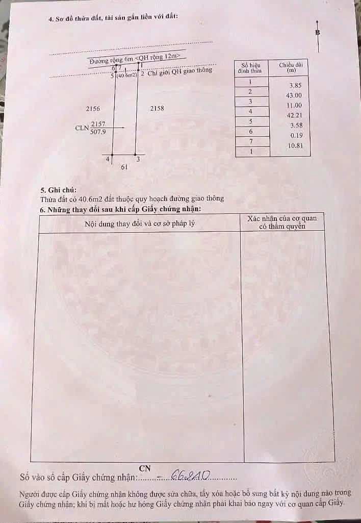 Bán nhà vườn 508m2 Phường Bình Mỹ Tây 2,5 tỷ - Ảnh thu nhỏ 3