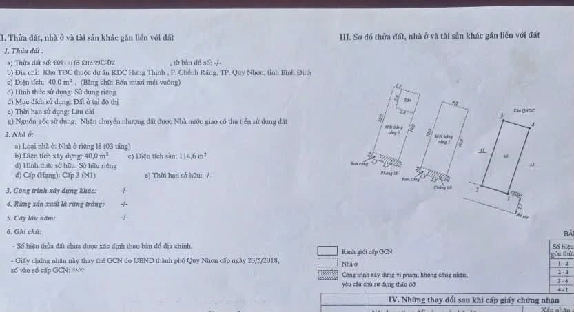 Bán nhà 3 tầng 115m² Quy Nhơn 3,8 tỷ - Ảnh 1