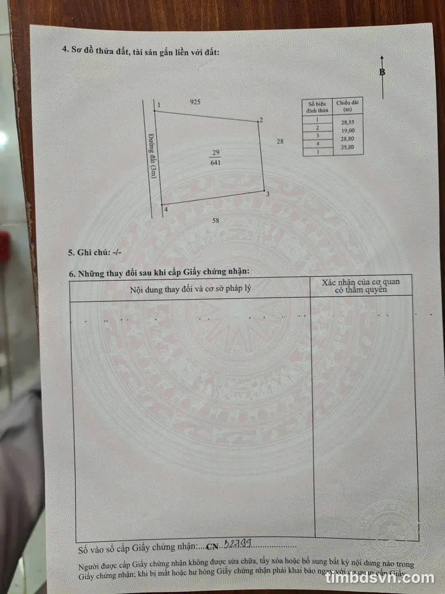 Bán đất Hóc Môn 784m² gần Vinhomes, giá 2.6 tỷ - Ảnh thu nhỏ 4