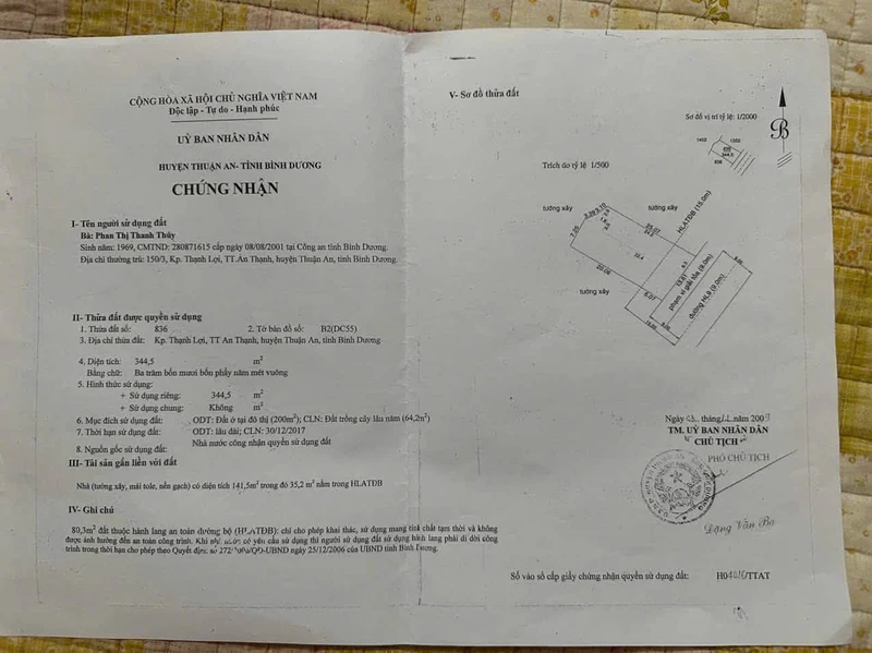 Bán nhà mặt tiền đường Hồ Văn Mên, Thuận An, Bình Dương 344,5m2 giá 9,5 tỷ
