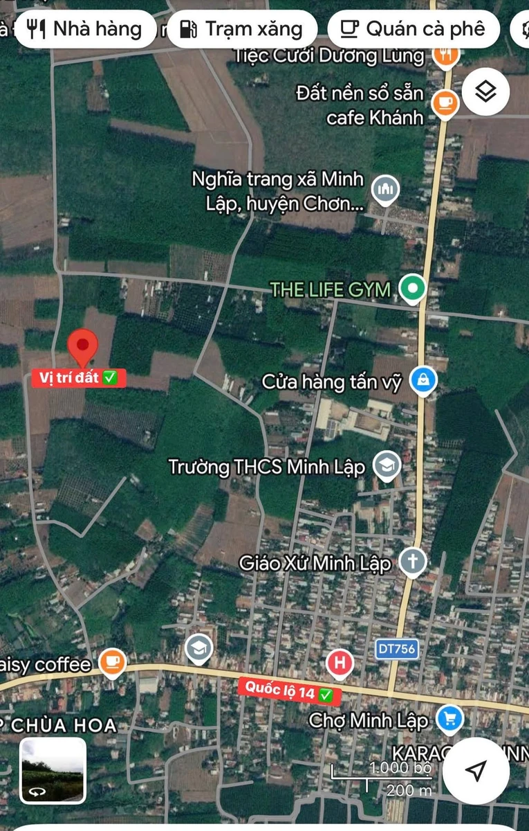 Bán đất nền 100m2 Minh Lập Chơn Thành Đồng Nai 380 triệu - Ảnh thu nhỏ 5