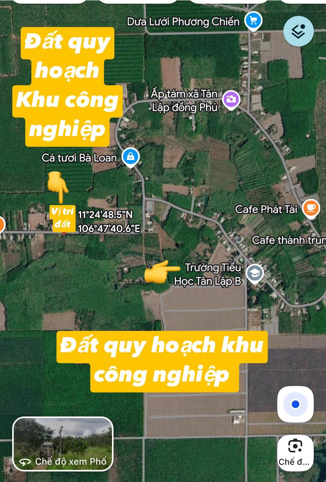 Bán đất nền 330m² Tân Lập Đồng Phú, sổ sẵn 400 triệu - Ảnh 1