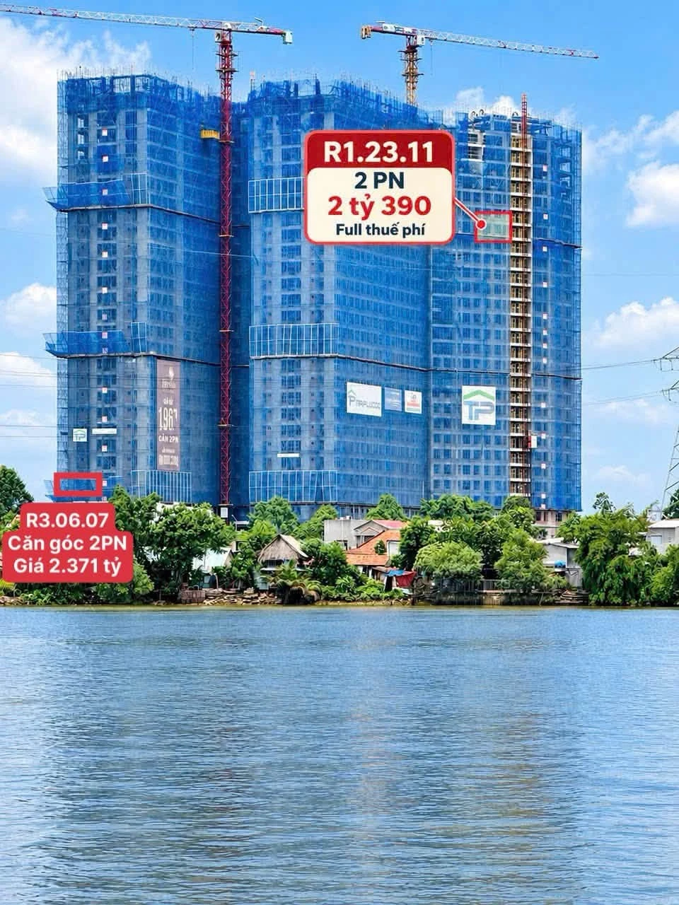 Bán căn hộ góc Fresia Riverside 53.5m² view sông, 2.371 tỷ - Ảnh 1